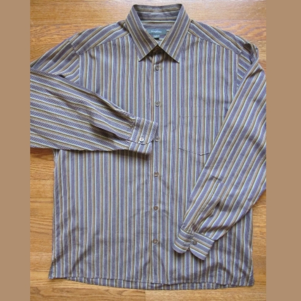 ERMENEGILDO ZEGNA Mens Burgundy Shirt Italy XXL